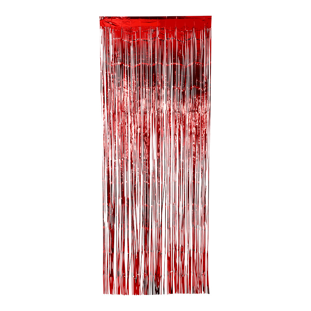 Rött dörrdraperi – 92 × 240 cm