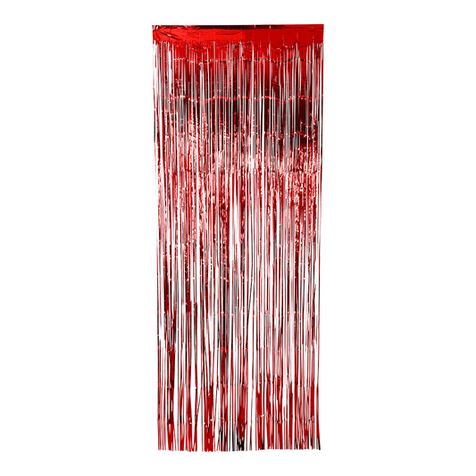 Rött dörrdraperi – 92 × 240 cm