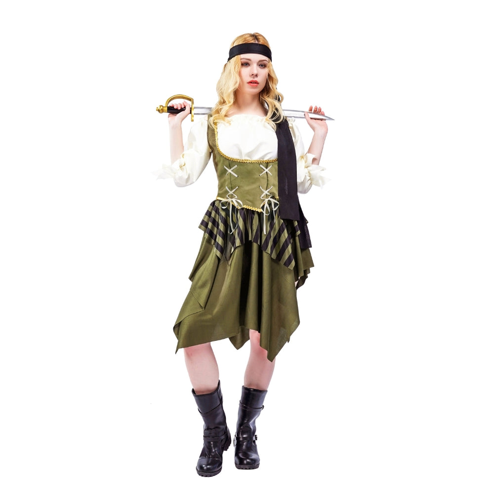 Piratdräkt Dam - Halloween & Maskeraddräkt Sjörövare