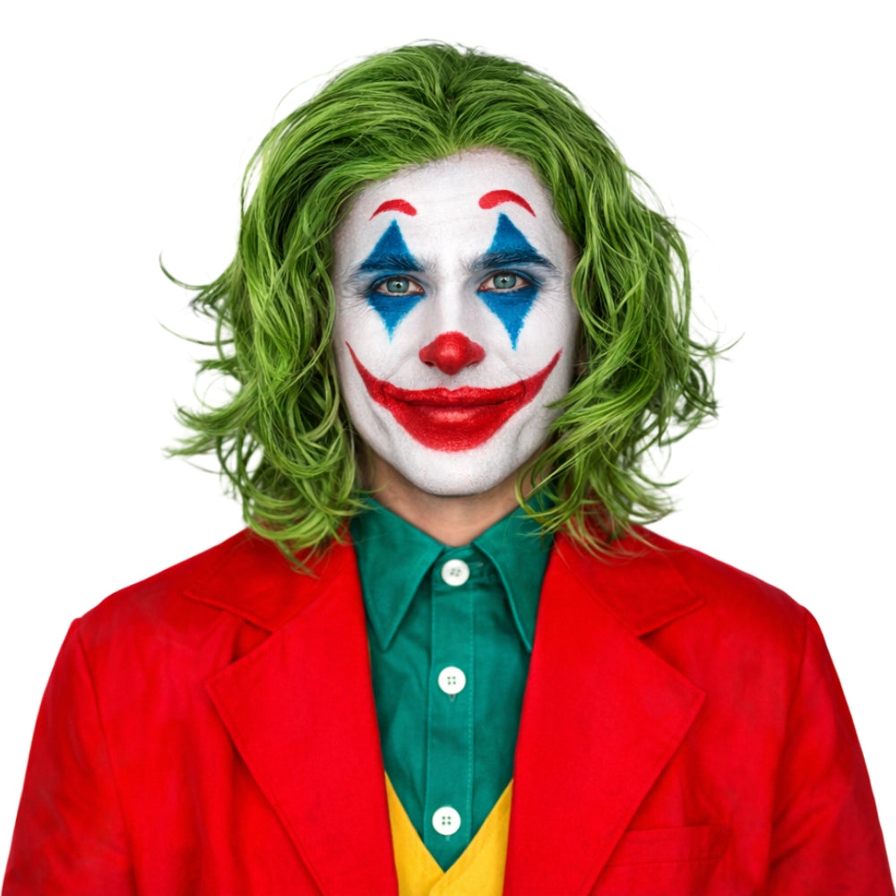 Grön clownperuk – Halloweenperuk