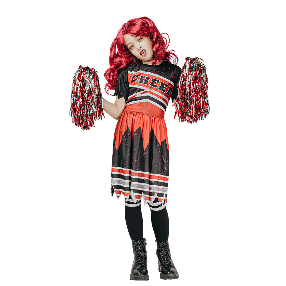 Zombie Cheerleaderdräkt barn