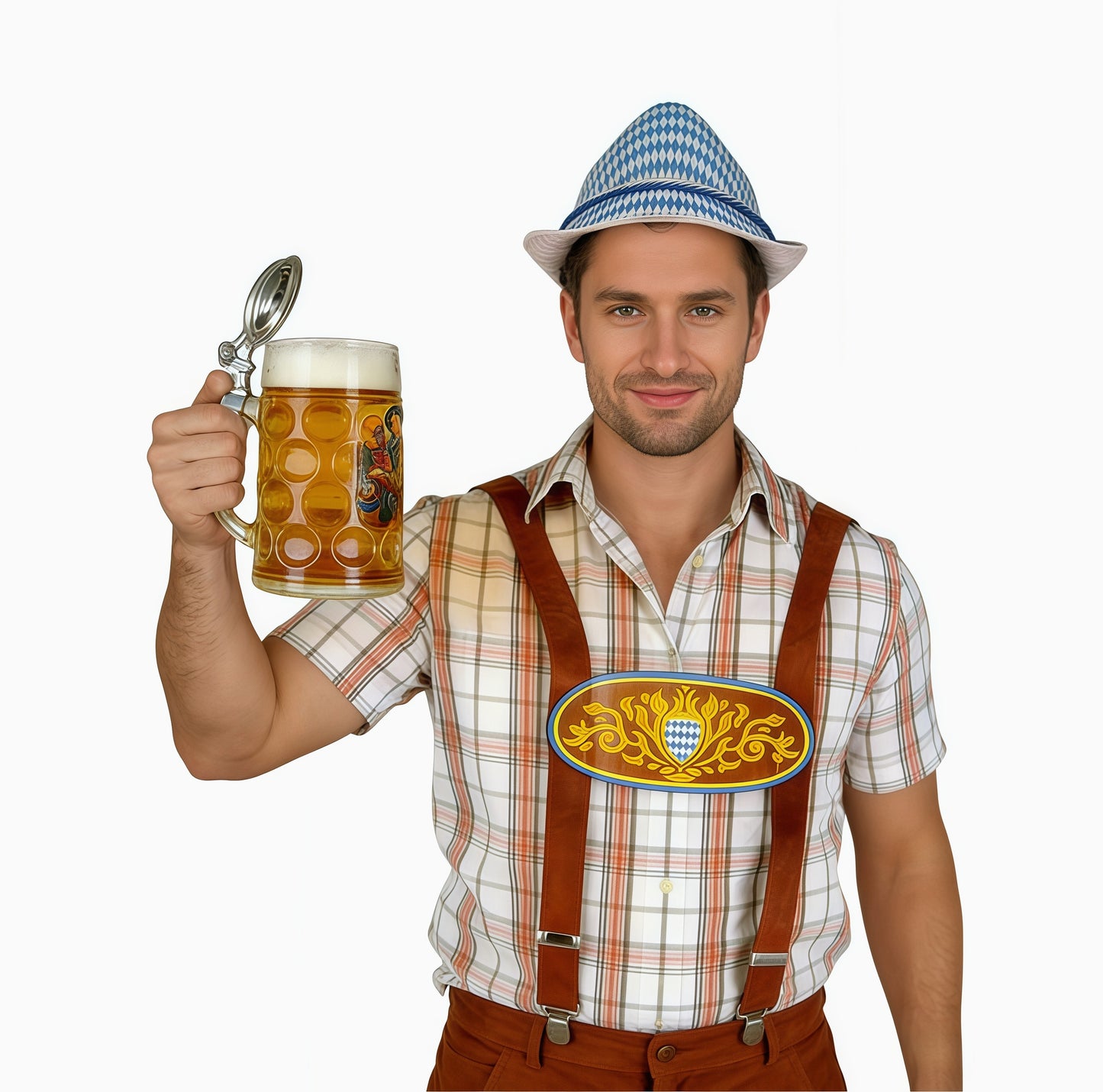 Oktoberfest-hängslen med dekorativt motiv