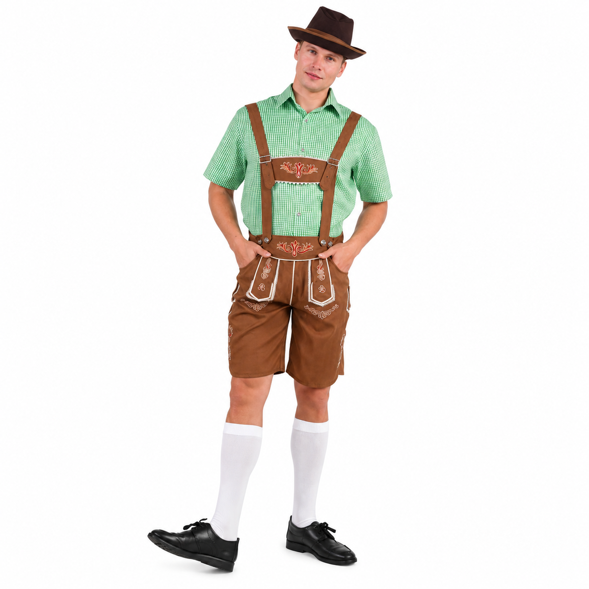 Oktoberfest komplett dräkt herr grön