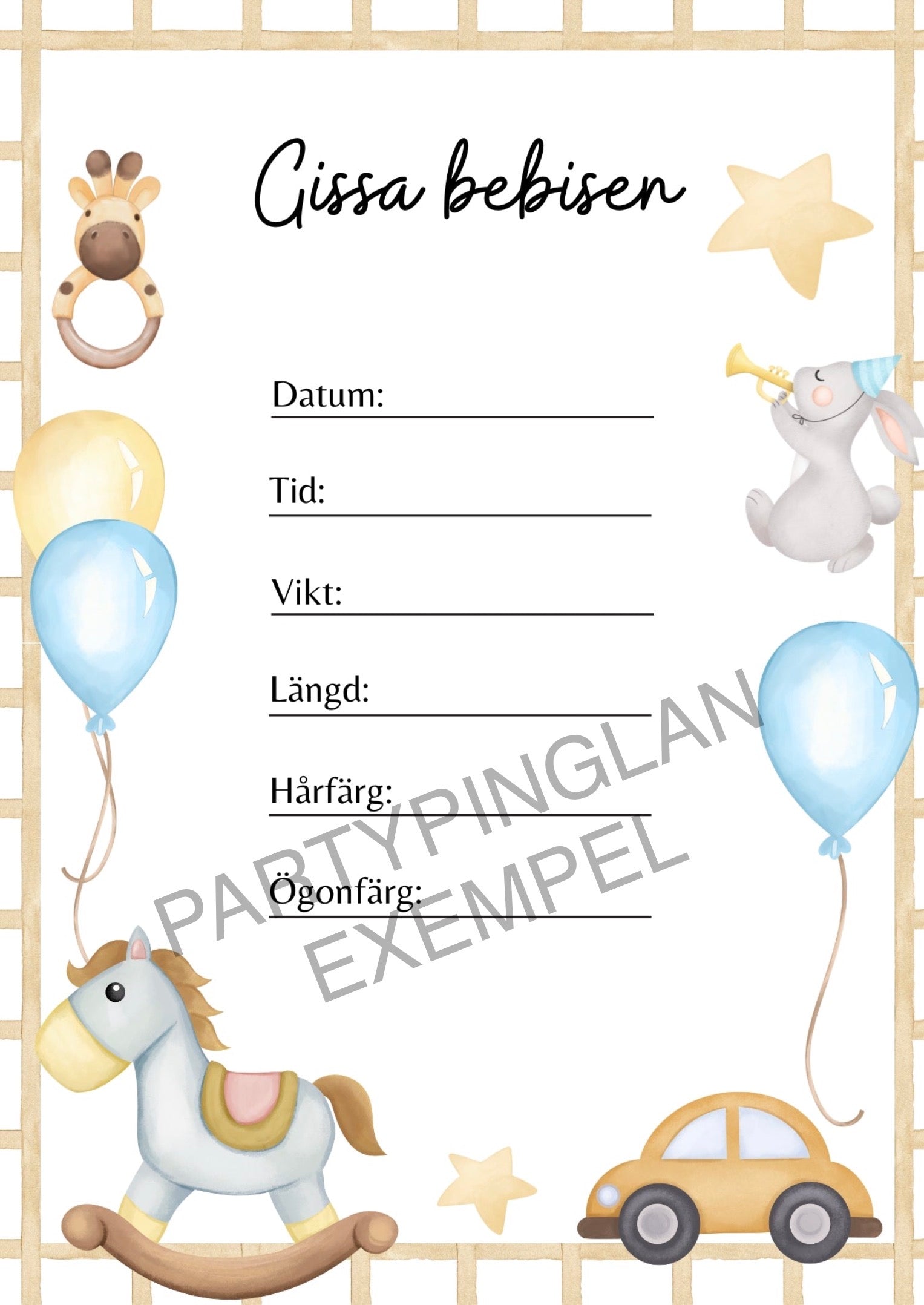 Babyshower Lekar Partypinglan Babyshower Lekar Partypinglan