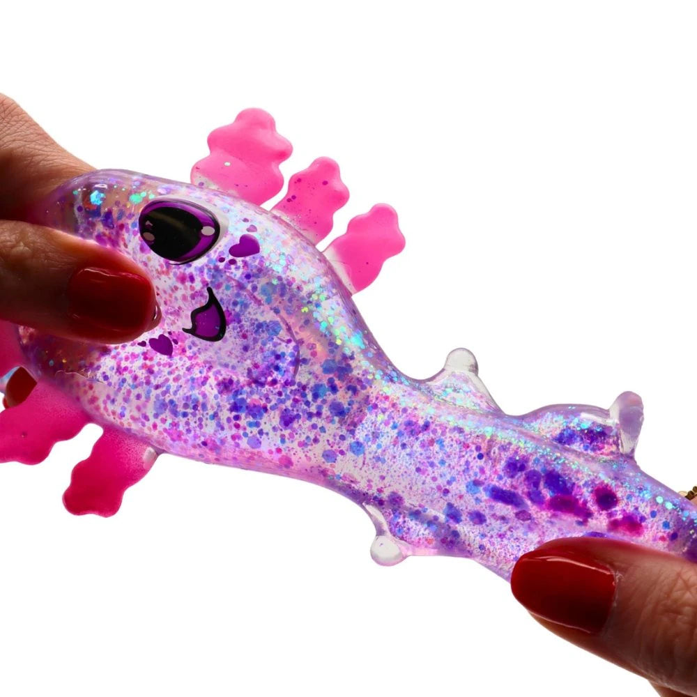 Glitter Axolotl Squishy – Stressleksak
