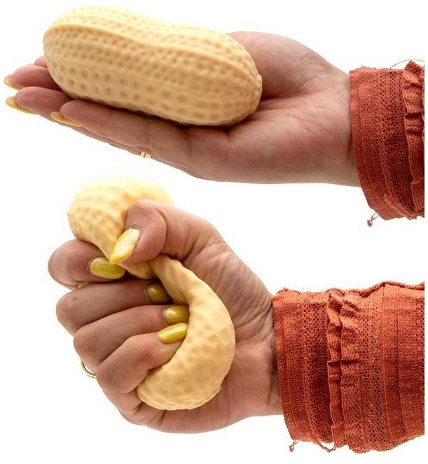 Squeeze XL Peanut – Jumbo Jordnöt Squishy 10 cm