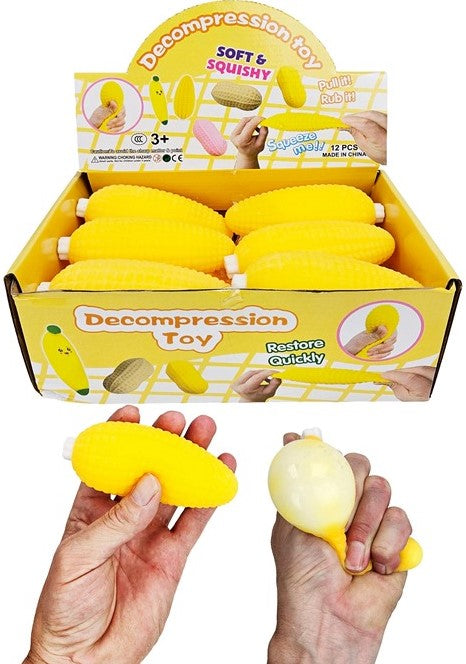 Squeeze Corn Cob – Mjuk Stressleksak Majskolv 10 cm