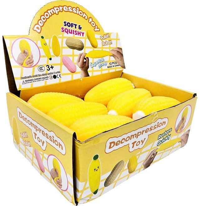Squeeze Corn Cob – Mjuk Stressleksak Majskolv 10 cm