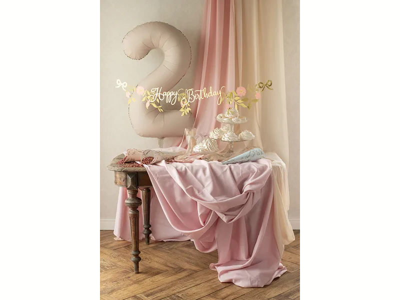 Banner Happy Birthday Blommor