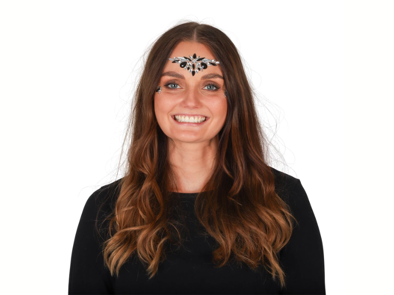 Ansiktsjuveler självhäftande