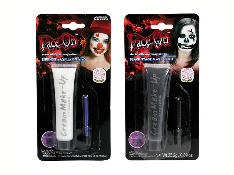 Ansiktsfärg - vit eller svart