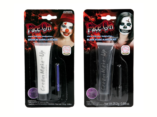 Ansiktsfärg - vit eller svart