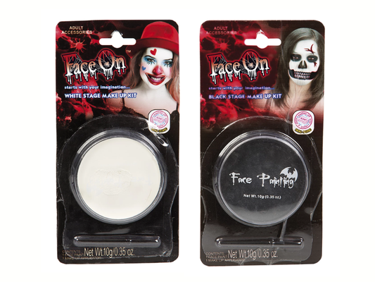 Ansiktsfärg - vit eller svart