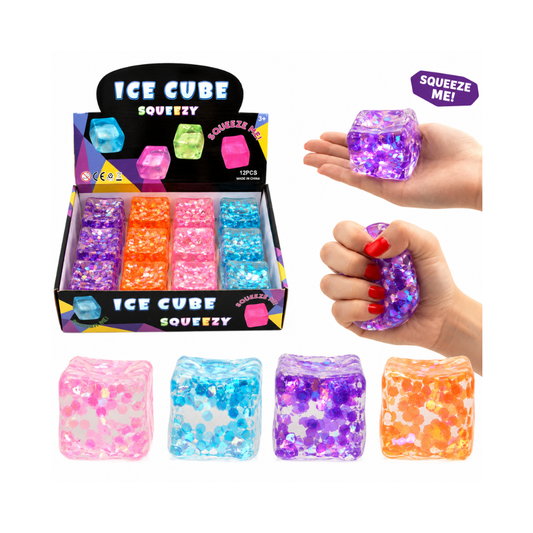 Ice Cube Squishy – Slow Rise Stressleksak 5 cm