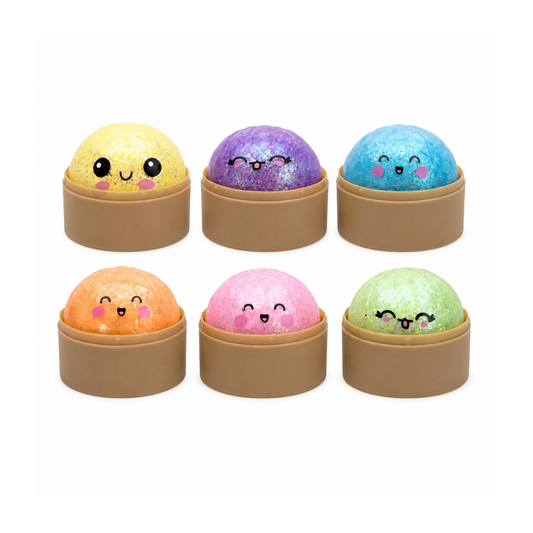 Squishy Glitter Dumpling 5,5 cm  – Viral Glitter Edition ✨