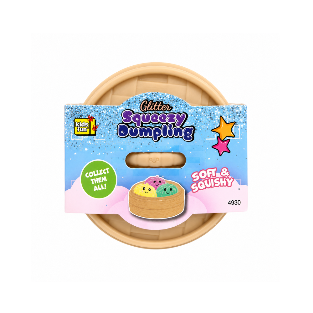 Squishy Glitter Dumpling 5,5 cm  – Viral Glitter Edition ✨
