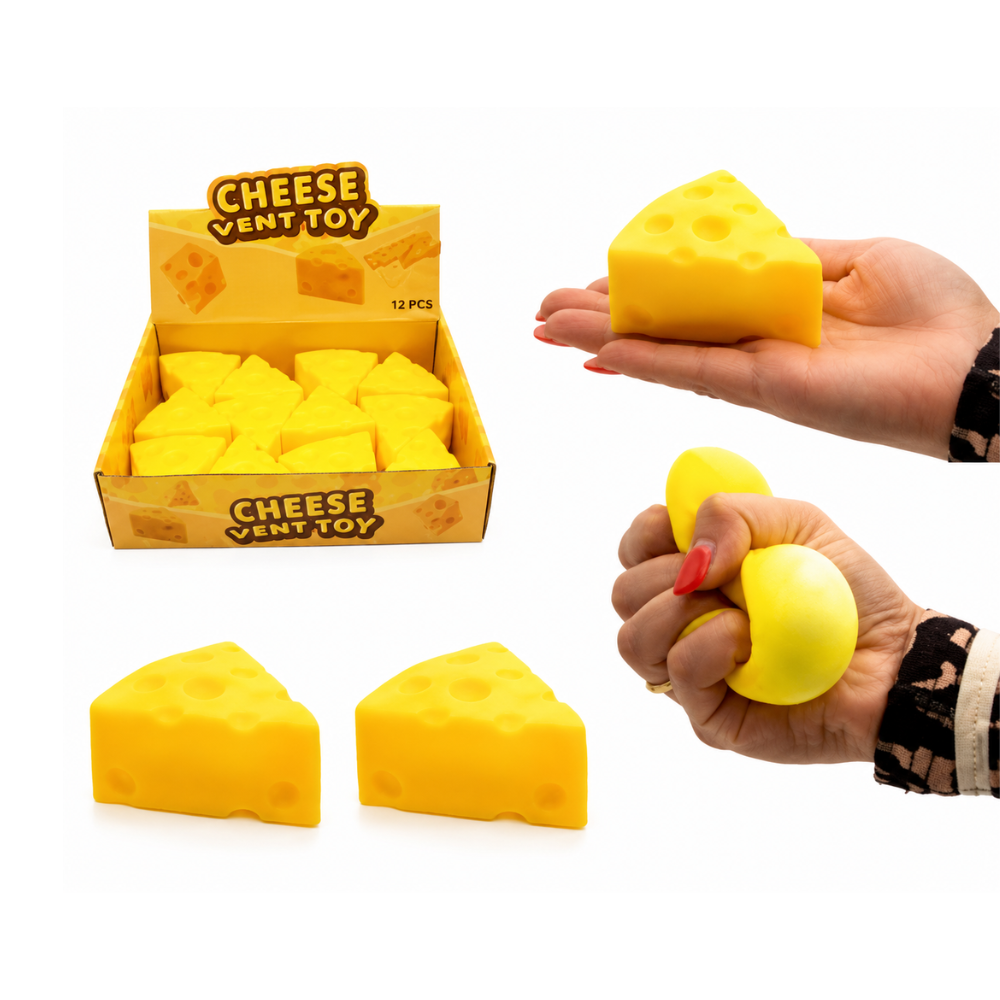Squeeze Cheese Wedge – Squishy Ostbit 🧀