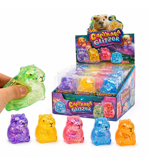Capybara Glitzer Squeeze Toy