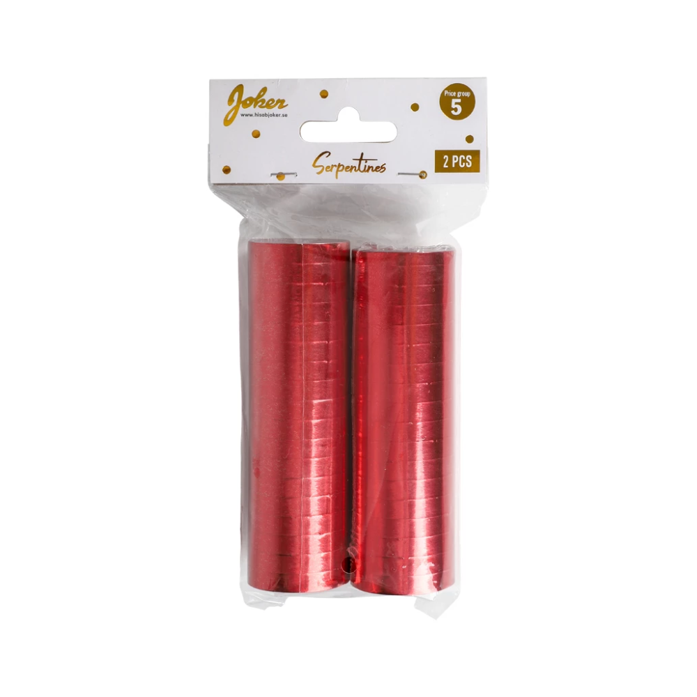 Serpentiner Röda 2-pack