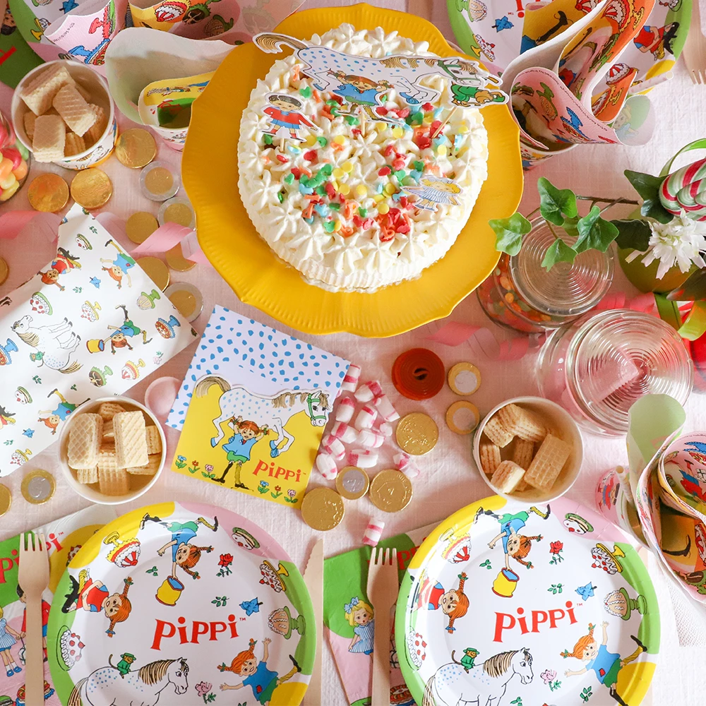 Inbjudningskort Pippi 8-pack