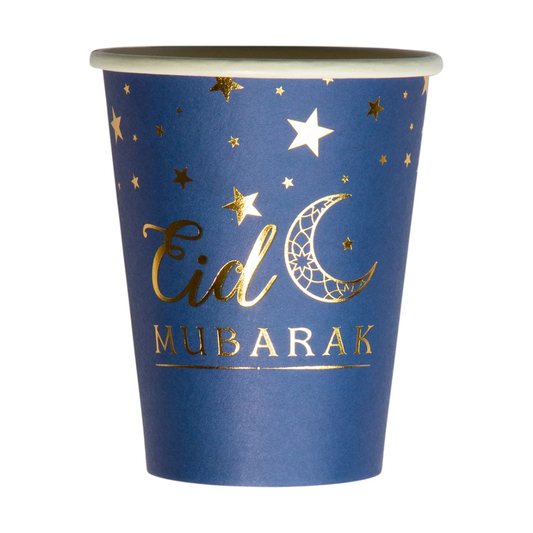 Pappersmuggar Eid Mubarak 8-pack