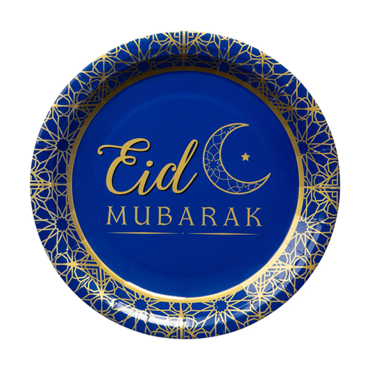 Papperstallrikar Eid Mubarak 8-pack
