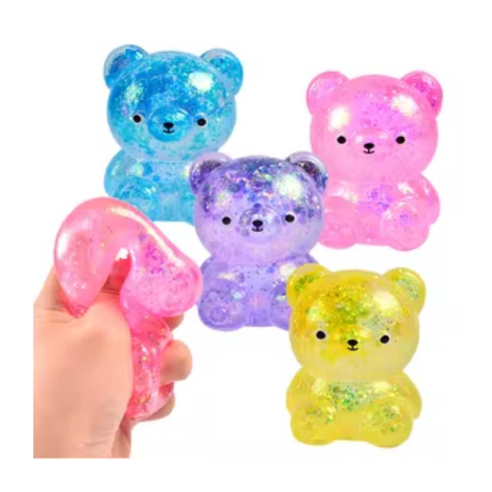Maltose Squeeze Glitter Bear 6 cm