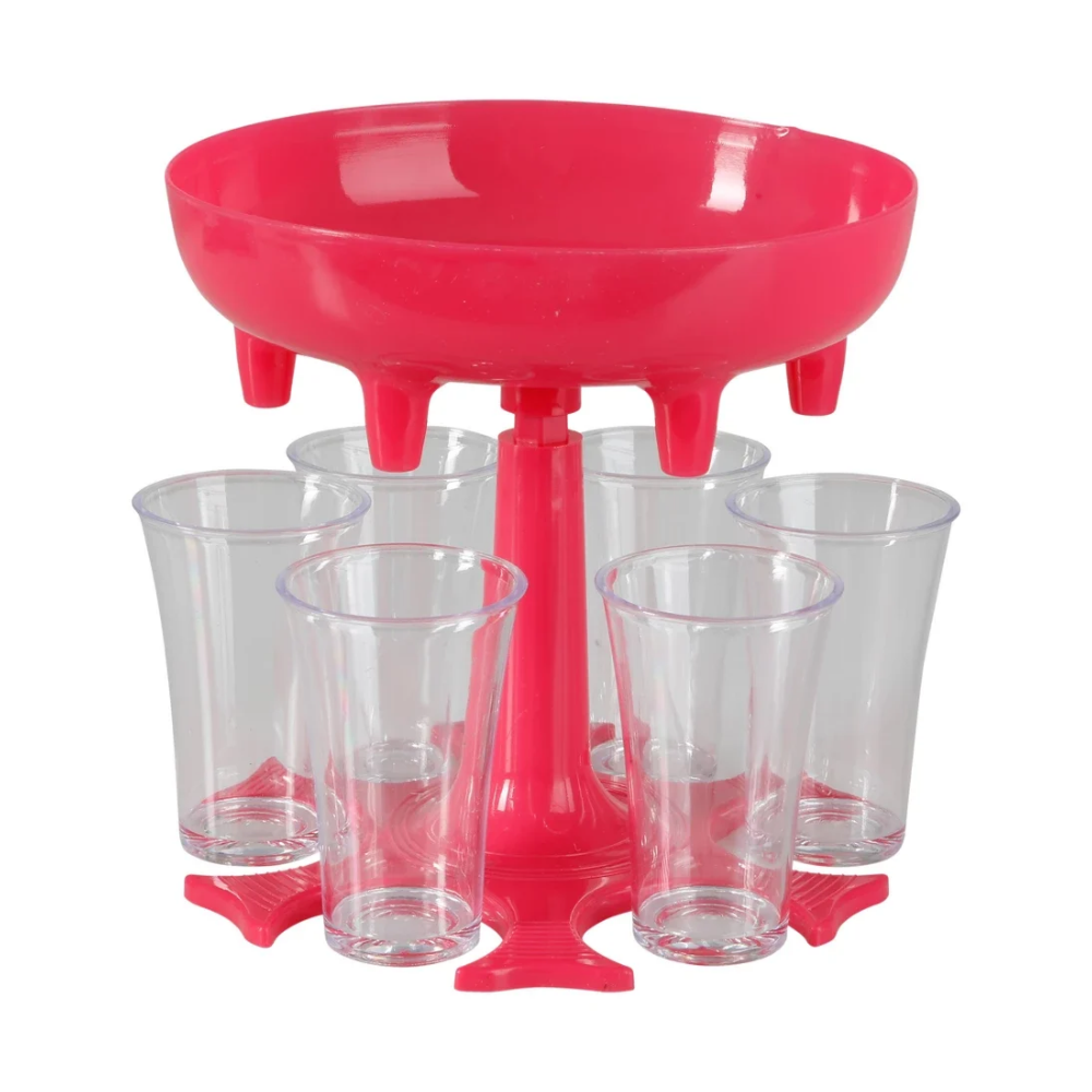 Shot Dispenser med 6 shotglas