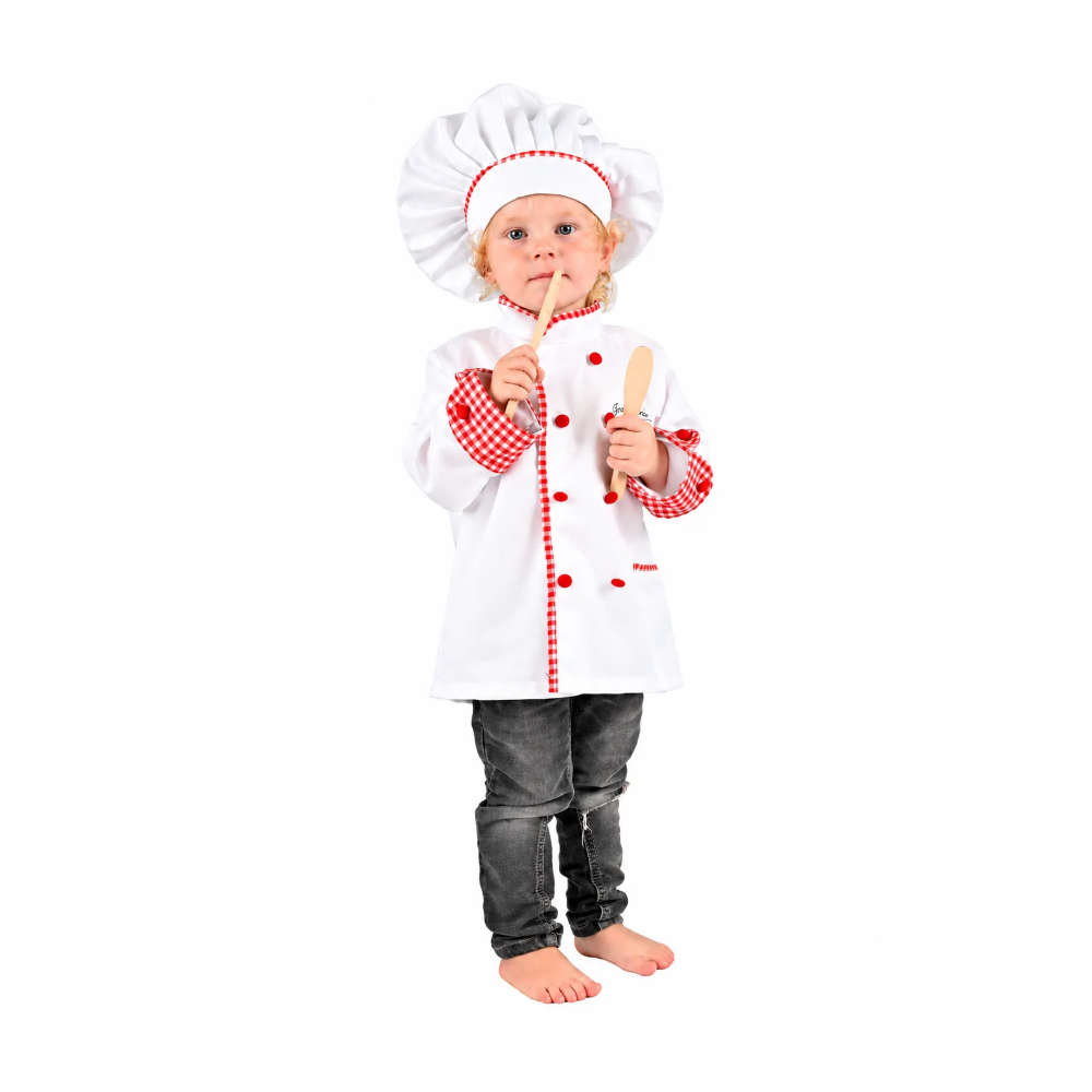 Kockdräkt skjorta och hatt 6-8 år