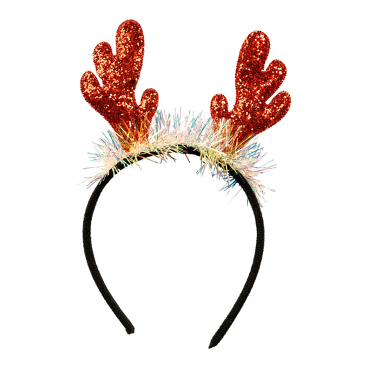 Diadem Renhorn & glitter
