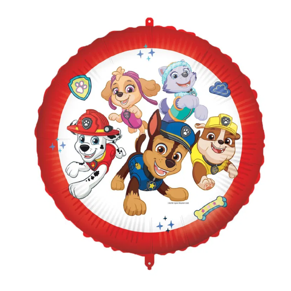 Folieballong Paw Patrol rund