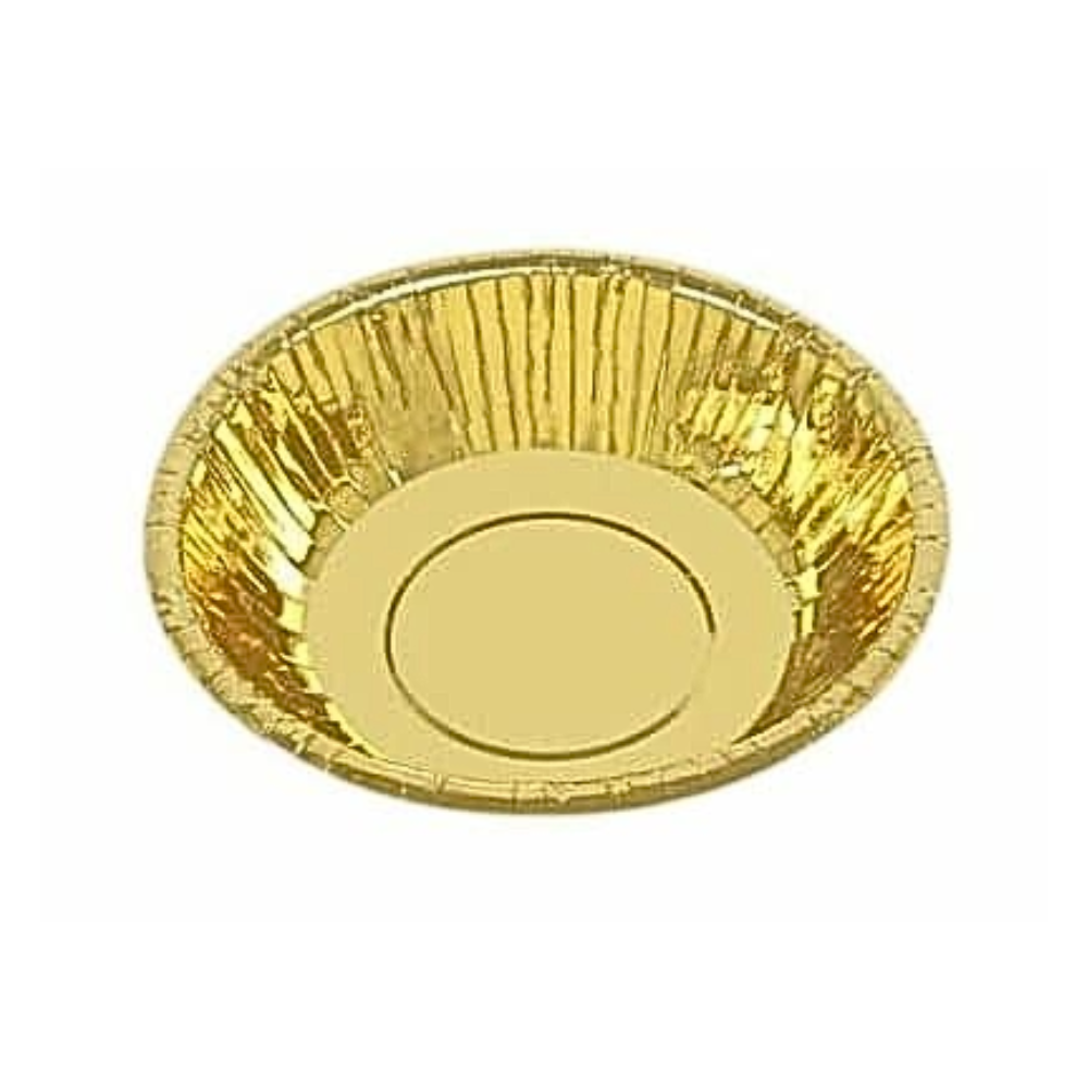 Papperstallrikar djupa - Guld 6-pack