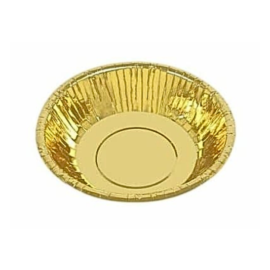 Papperstallrikar djupa - Guld 6-pack