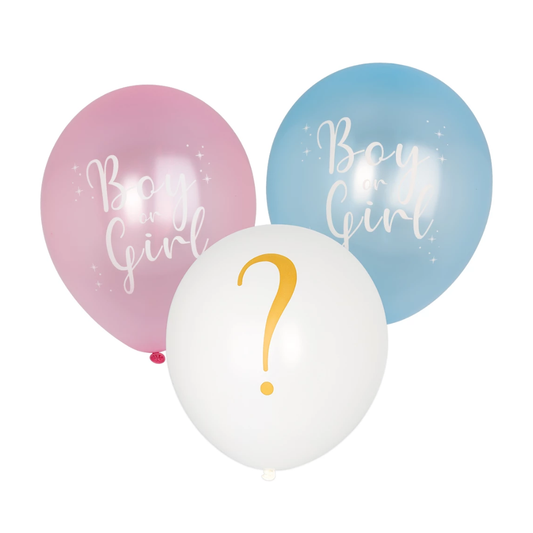 Latexballonger Boy or Girl 6-pack