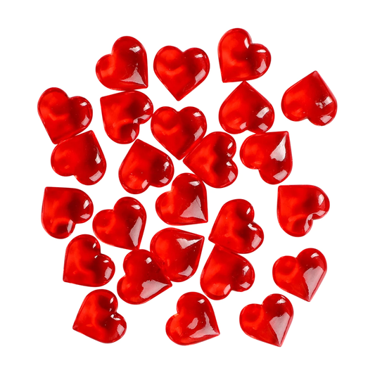 Röda Hjärtan Crystal 25-pack