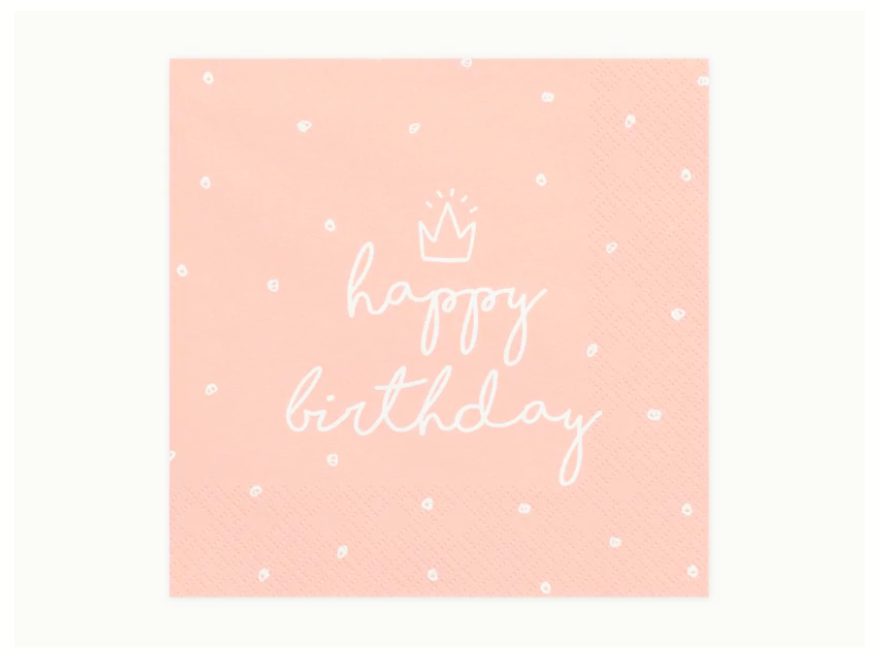 Servetter happy birthday 20-pack