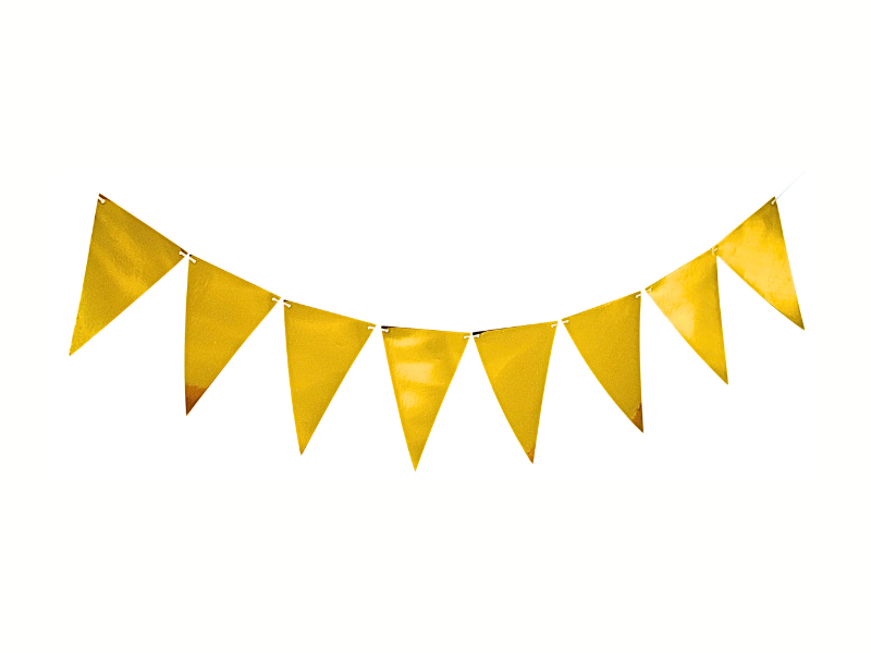 Vimpel guld 3.6 m