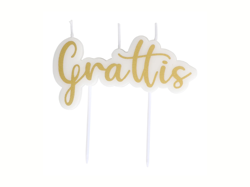 Tårtljus Grattis