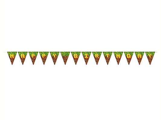 Vimpel Pixel Level Up HAPPY BIRTHDAY