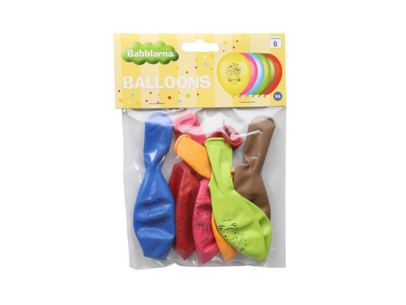 Latexballonger Babblarna 6-pack