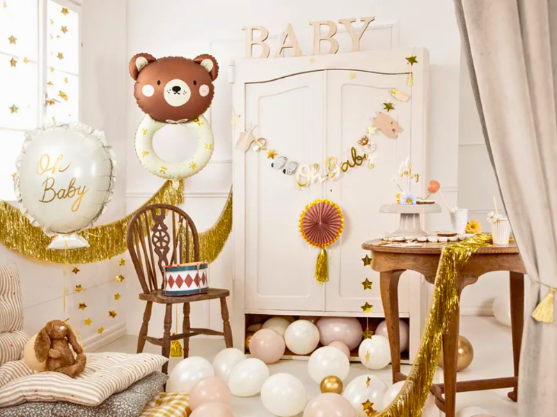 Folieballong Oh Baby cream