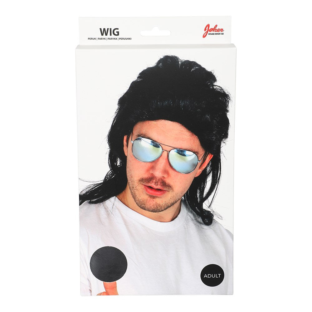 Wig Mullet Black