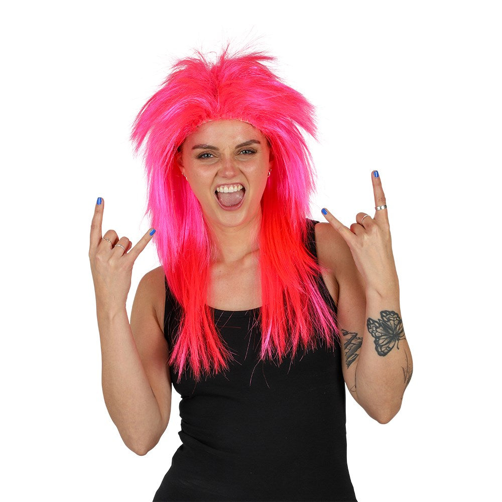 Wig 80s Pink Rocker