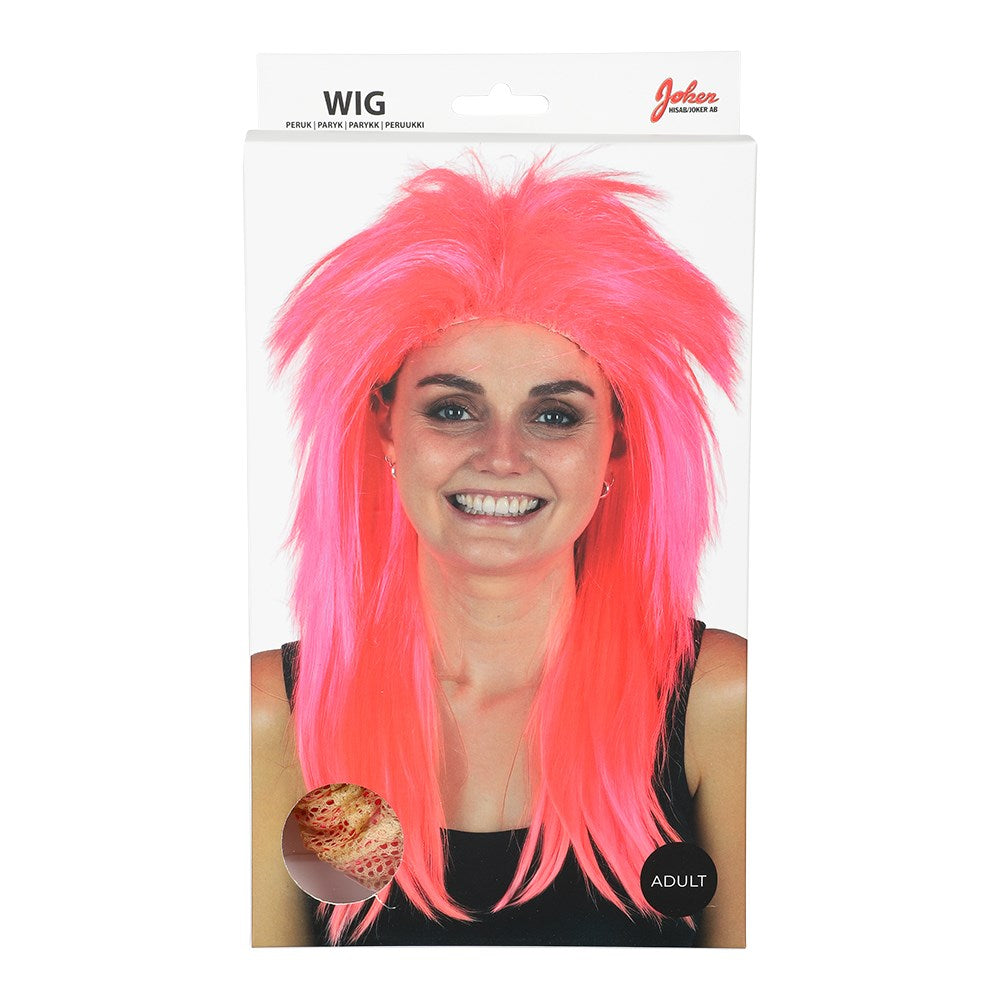 Wig 80s Pink Rocker
