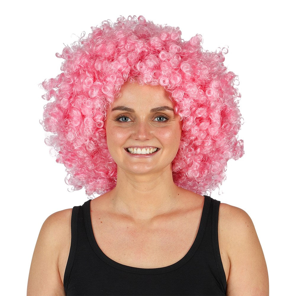 Wig Afro Pink