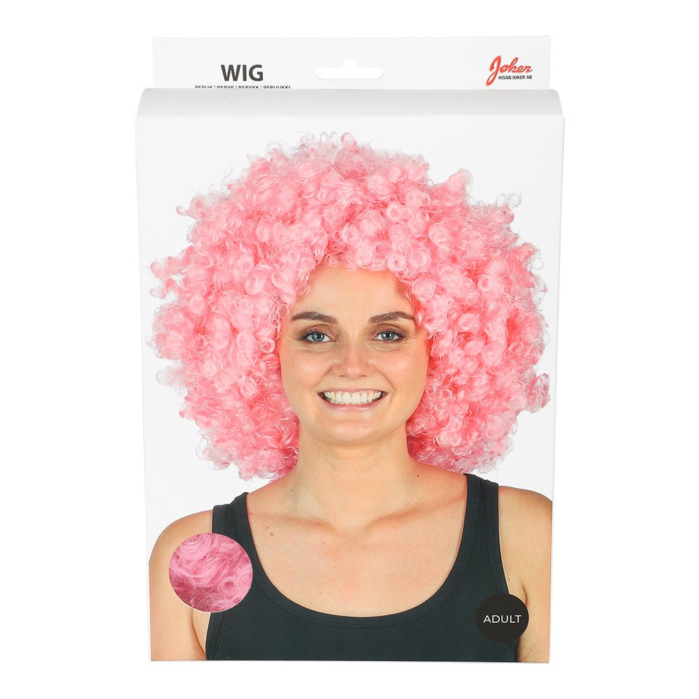 Wig Afro Pink