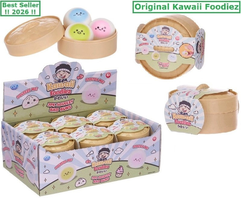 Kawaii Kuties Surprise Squishy Dumpling 3-pack