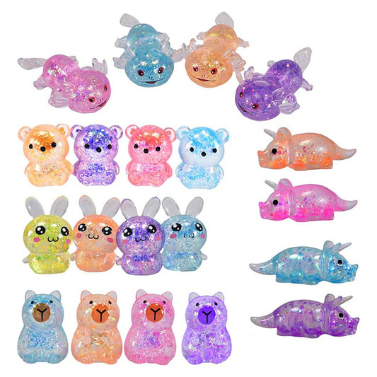 Maltos Squishy Djur – Glittrig Sugar Squishy med överraskningsfärg