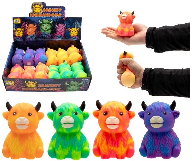 Squeeze Highlander höglandsko squishy 4 färger