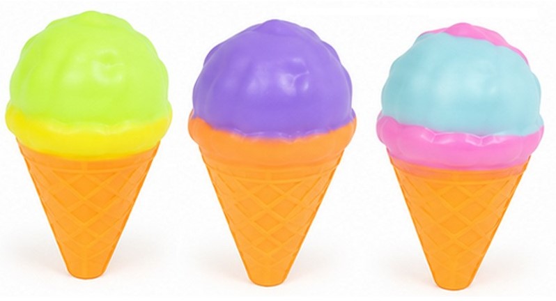 Squishy Glass Squeeze Ice Cream 9 cm